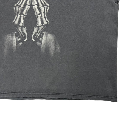 Vintage Y2K Skeleton all over print faded skull tee (XXL)