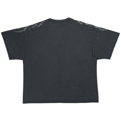 Vintage Y2K Skeleton all over print faded skull tee (XXL)
