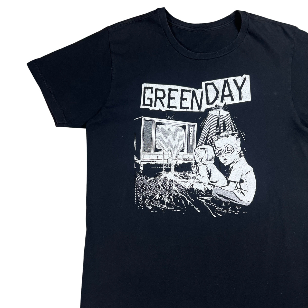 Y2K Green Day TV Wasteland punk band tee (L)