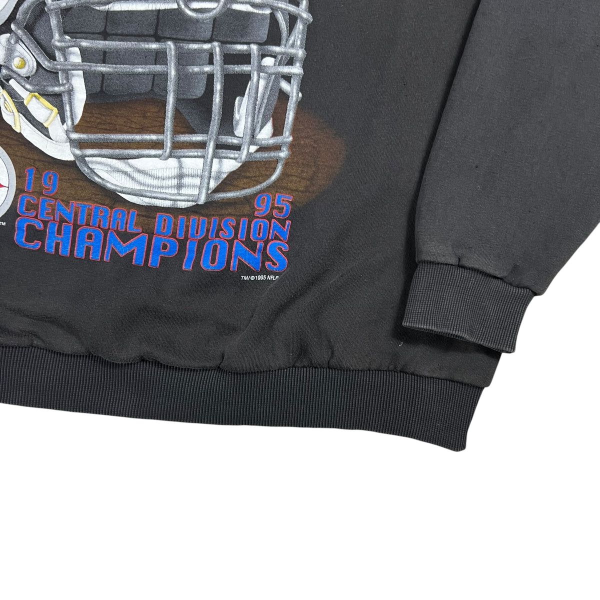 Vintage 1995 True Fan Pittsburgh Steelers Division Champs NFL faded crewneck (XL)