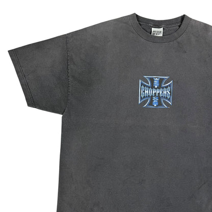 Vintage Y2K West Coast Choppers Jesse James faded biker tee (XL)