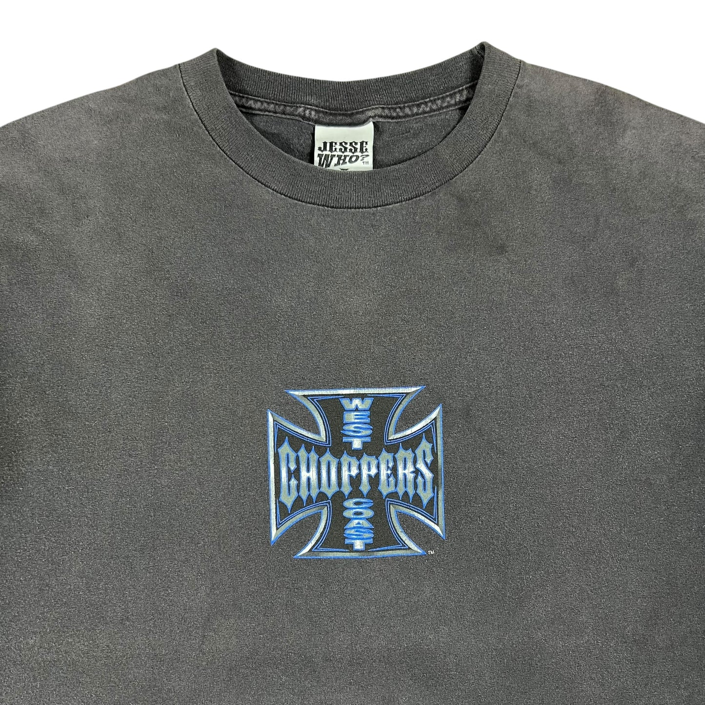Vintage Y2K West Coast Choppers Jesse James faded biker tee (XL)
