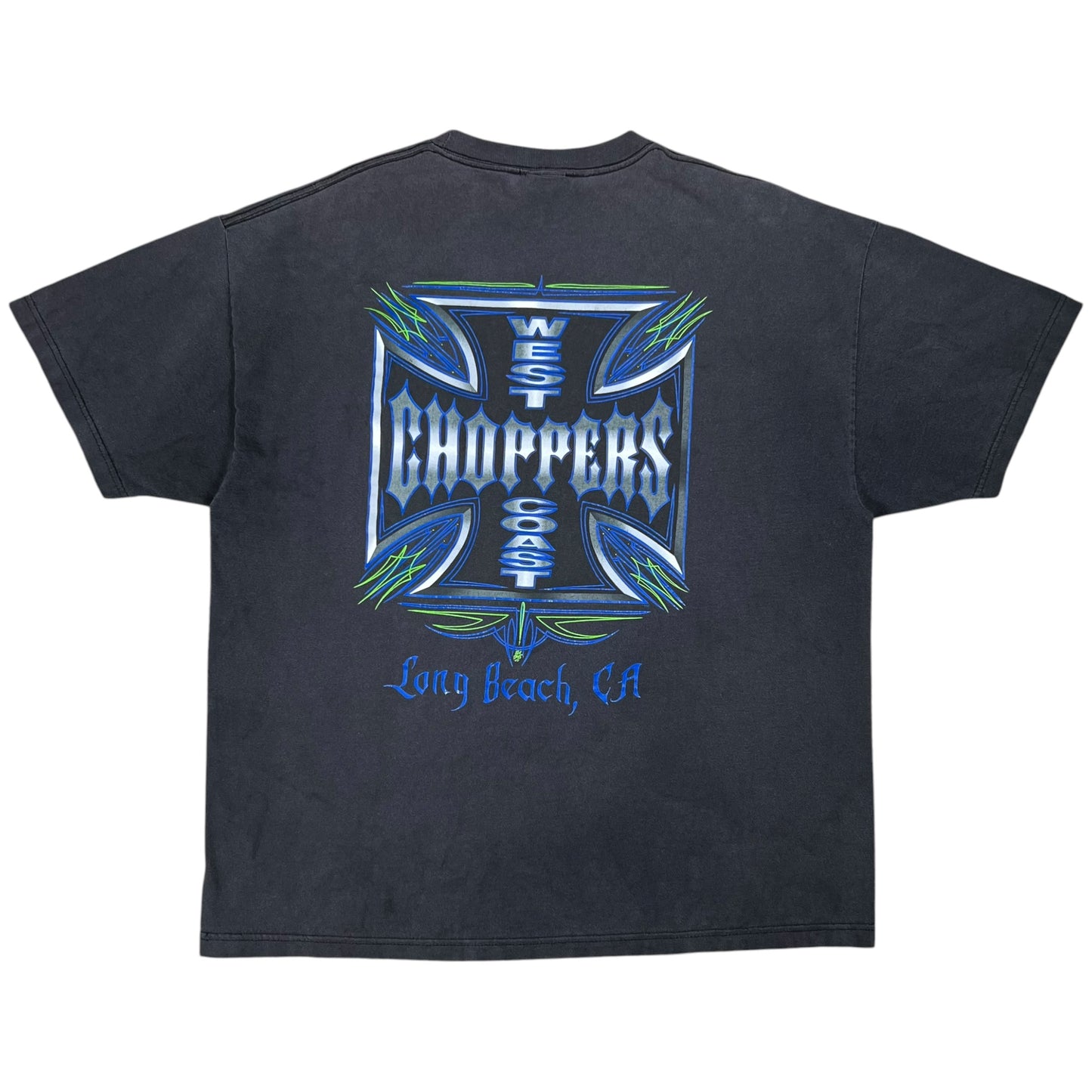Vintage Y2K West Coast Choppers Jesse James faded biker tee (XL)