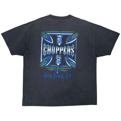 Vintage Y2K West Coast Choppers Jesse James faded biker tee (XL)