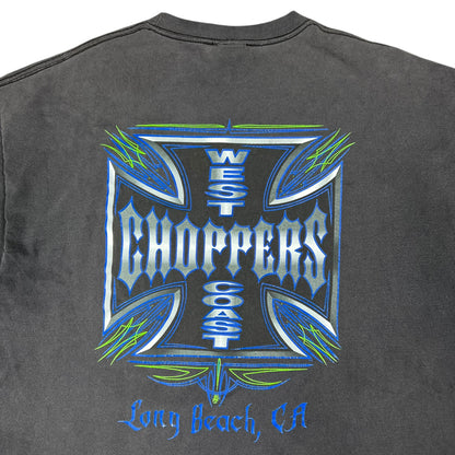 Vintage Y2K West Coast Choppers Jesse James faded biker tee (XL)