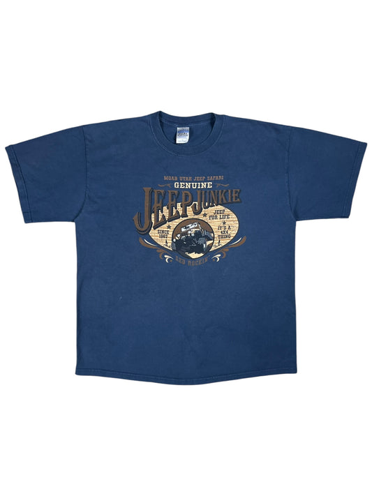 Vintage Y2K Jeep Junkie Moab Utah Jeep Safari faded tee (XL)