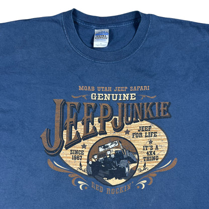 Vintage Y2K Jeep Junkie Moab Utah Jeep Safari faded tee (XL)