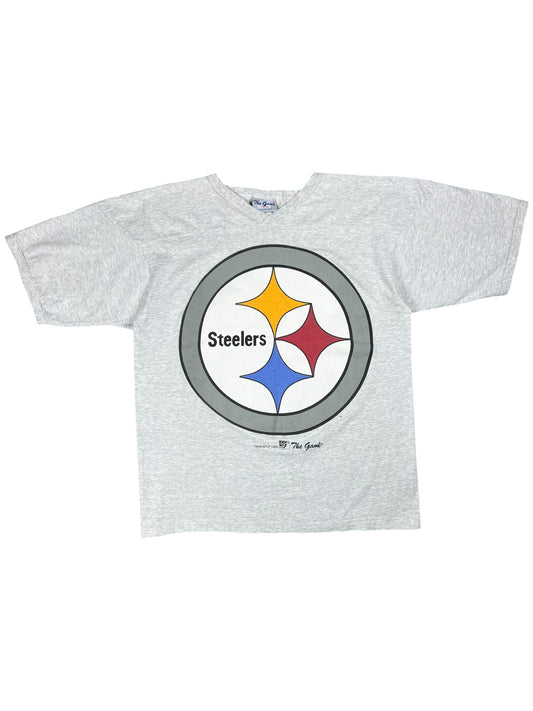 Vintage 1993 The Game Pittsburgh Steelers big logo tee (L)