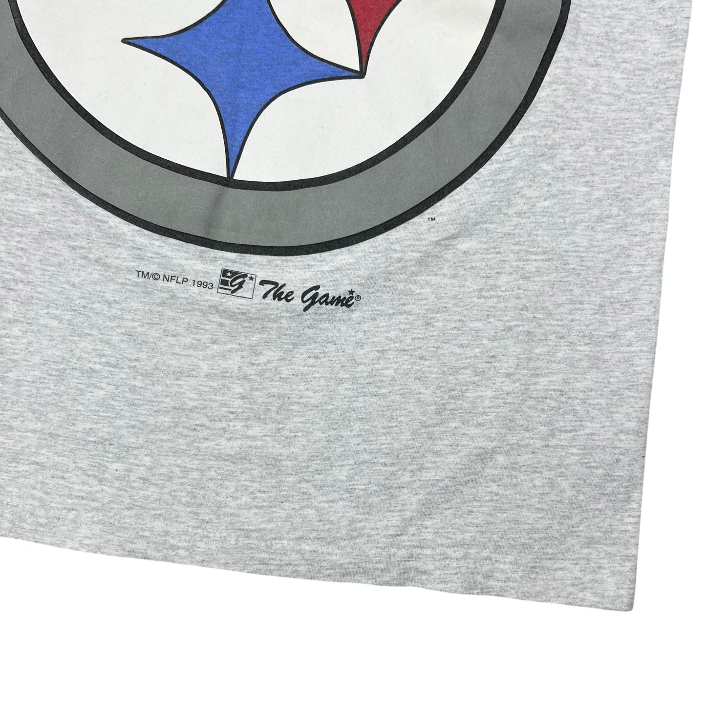 Vintage 1993 The Game Pittsburgh Steelers big logo tee (L)