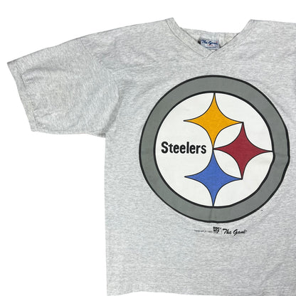 Vintage 1993 The Game Pittsburgh Steelers big logo tee (L)