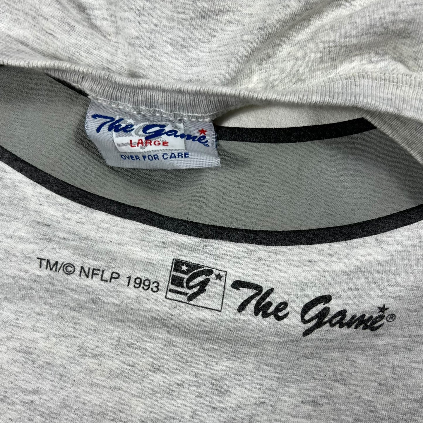 Vintage 1993 The Game Pittsburgh Steelers big logo tee (L)