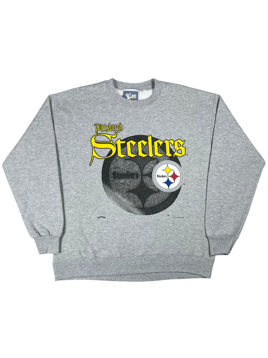 Vintage 1995 Nutmeg Pittsburgh Steelers Old English NFL crewneck (L)