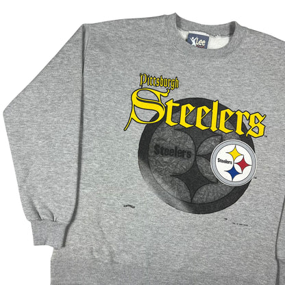 Vintage 1995 Nutmeg Pittsburgh Steelers Old English NFL crewneck (L)