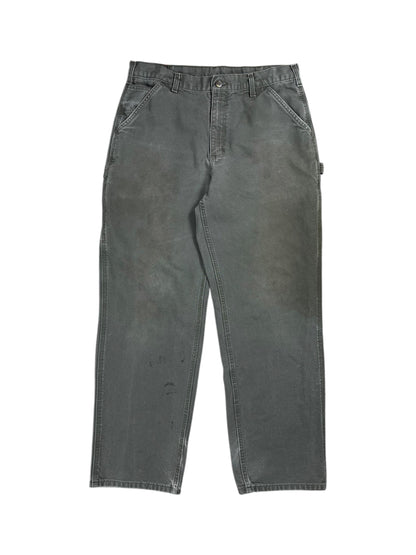 Vintage Y2K Carhartt original dungaree faded 811-MOS green work wear pants (34x30)