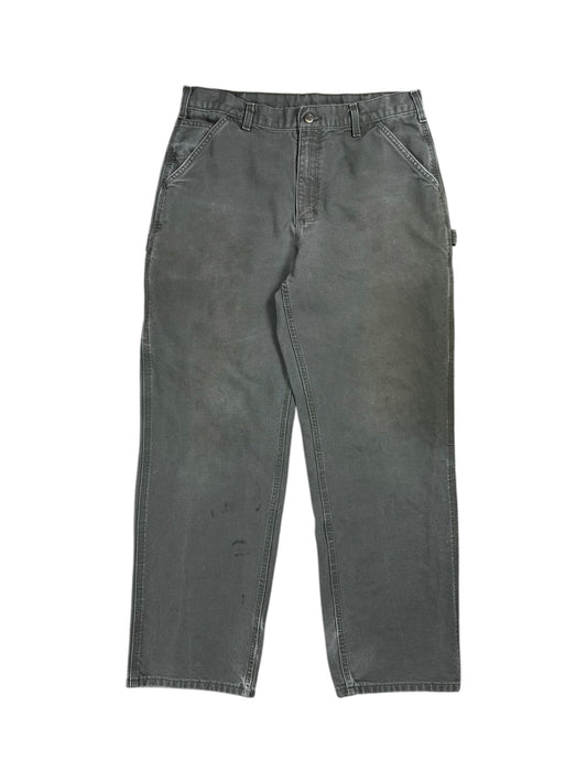Vintage Y2K Carhartt original dungaree faded 811-MOS green work wear pants (34x30)