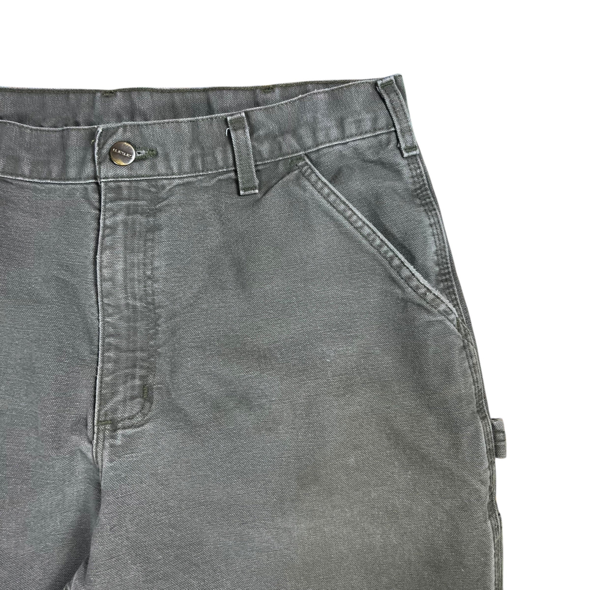 Vintage Y2K Carhartt original dungaree faded 811-MOS green work wear pants (34x30)