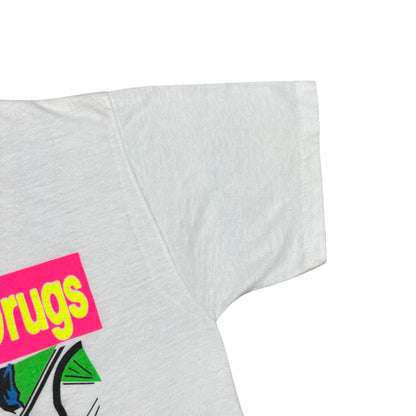 Vintage 80s Pedal Bikes Not Drugs art tee (M)