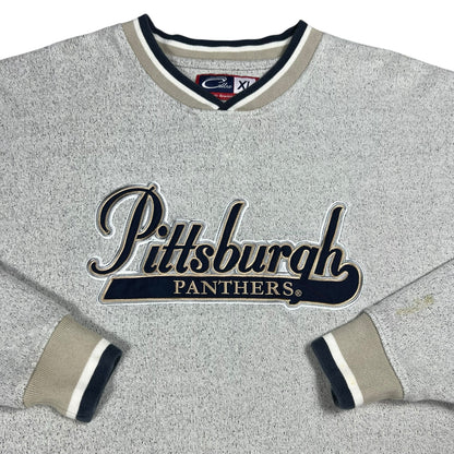 Vintage 90s Pittsburgh Panthers Pitt faded crewneck (XL)