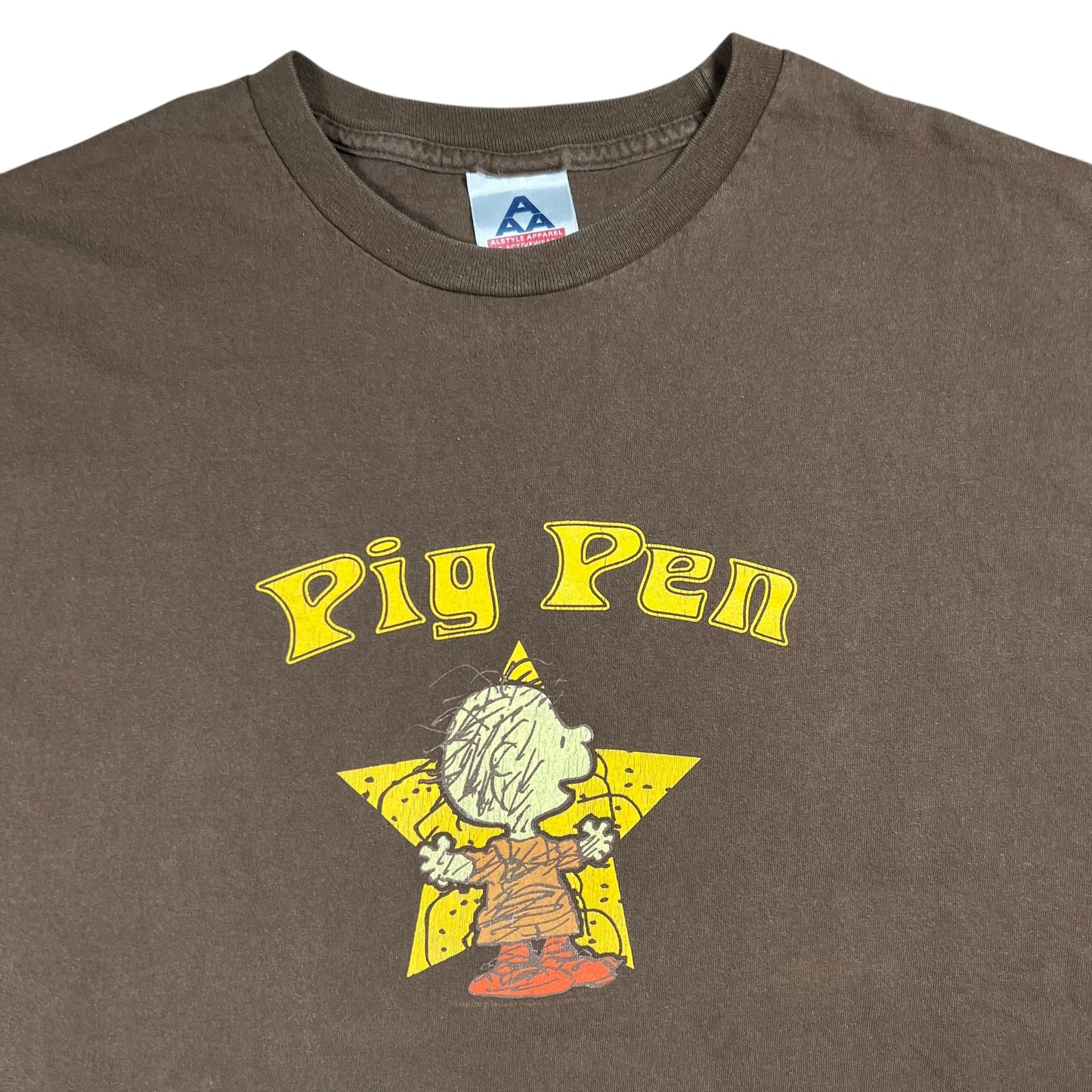 Vintage Y2K Pig Pen Peanuts faded tee (XL)