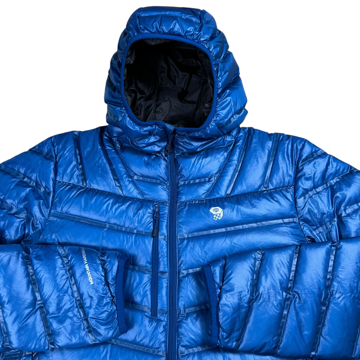 2017 Mountain Hardwear Ghost Whisperer 800 fill down hoodie jacket (M)