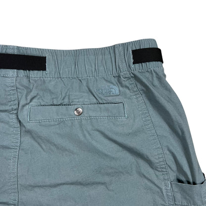 Y2K The North Face cotton blue cargo hiking shorts (M)