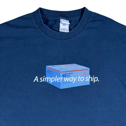 Vintage Y2K USPS A simpler way to ship. United States Postal Service tee (XL)