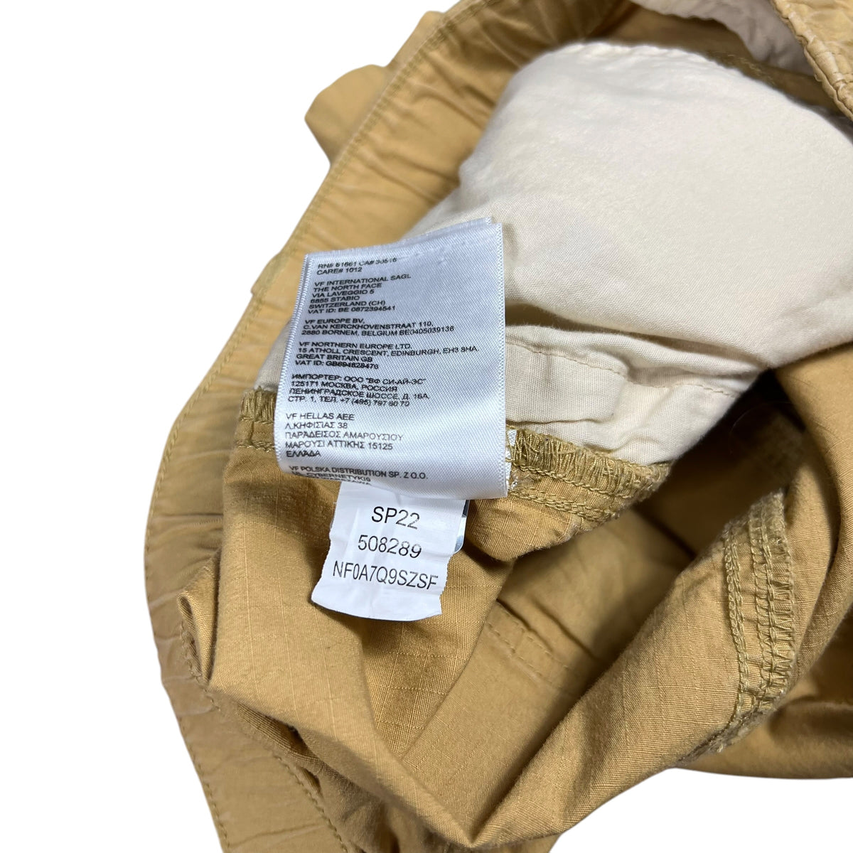 Y2K The North Face cotton tan cargo hiking shorts (M)