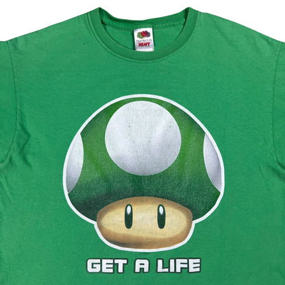 Vintage 2006 Nintendo Mario Bros mushroom tee (L)