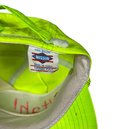 Vintage 90s UTAH! nylon hi vis StrapBack hat DS NWOT