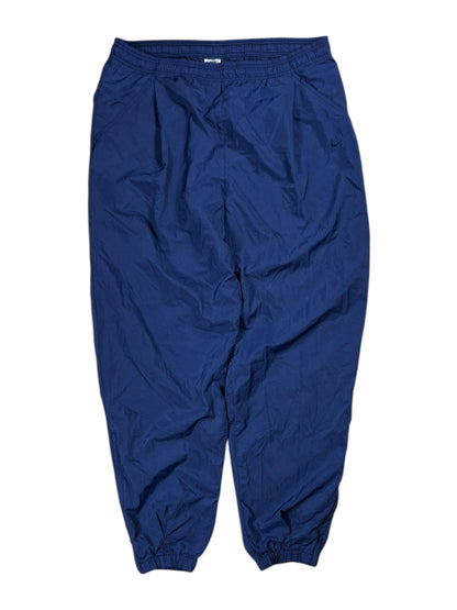 Vintage 90s Nike mini swoosh tonal navy track pants (XL)