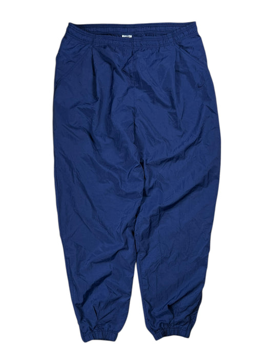Vintage 90s Nike mini swoosh tonal navy track pants (XL)
