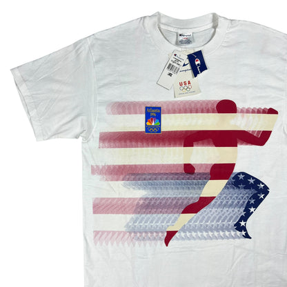 Vintage 1996 Champion Atlanta Olympics jumbo print tee (L) DS NWT