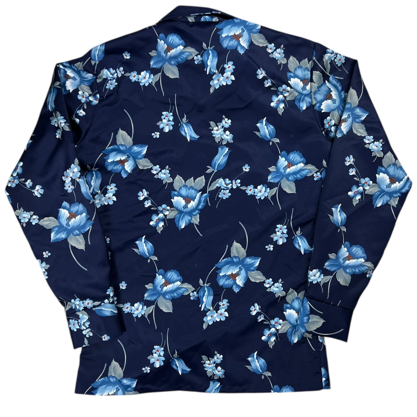 Vintage 80s Paul Howard Hawaiian long sleeve silky blend button up shirt (M)