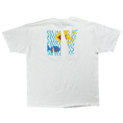 Vintage 90s DKNY fish promo tee (L)