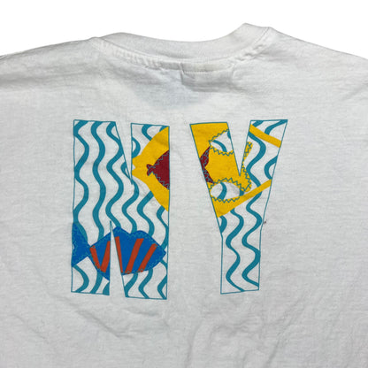 Vintage 90s DKNY fish promo tee (L)