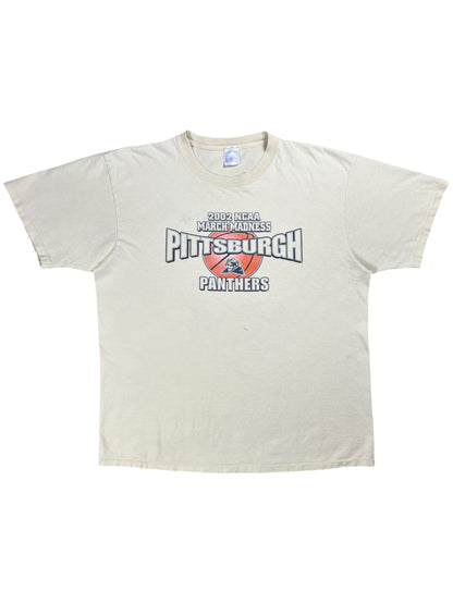 Vintage 2002 Pitt Panthers Basketball University of Pittsburgh March Madness faded tee (XL)