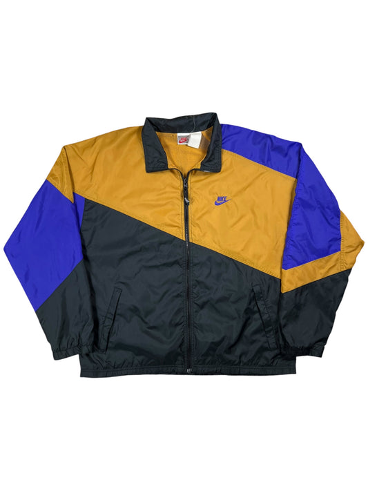 Vintage 90s Nike color block windbreaker jacket (L)