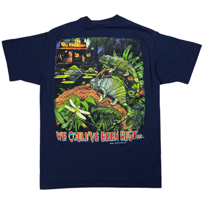 Vintage 1997 Budweiser Lizard We Could Have Been Huge beer tee (L)