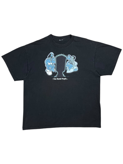Vintage 2001 The Simpsons “I See Dumb People…” faded tee (XL)