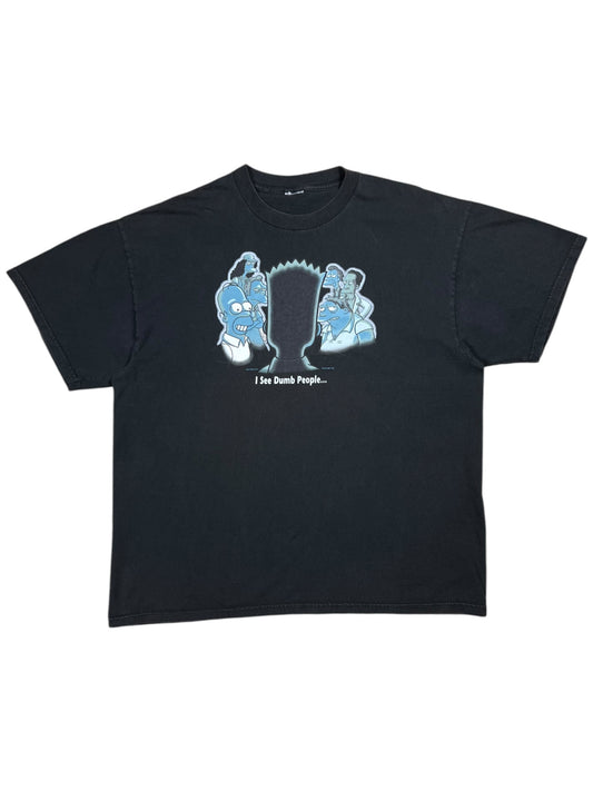 Vintage 2001 The Simpsons “I See Dumb People…” faded tee (XL)