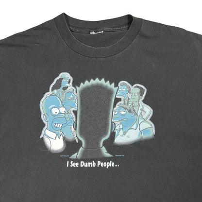 Vintage 2001 The Simpsons “I See Dumb People…” faded tee (XL)