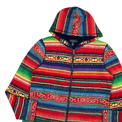 Vintage Y2K Lauren Ralph Lauren LRL Aztec all over print women’s zip up hoodie (M)