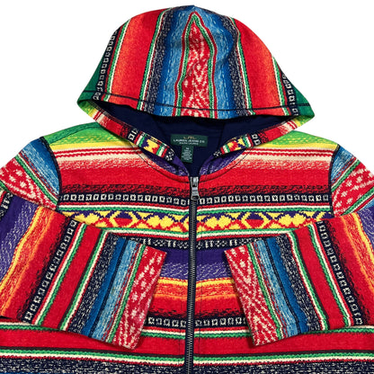Vintage Y2K Lauren Ralph Lauren LRL Aztec all over print women’s zip up hoodie (M)