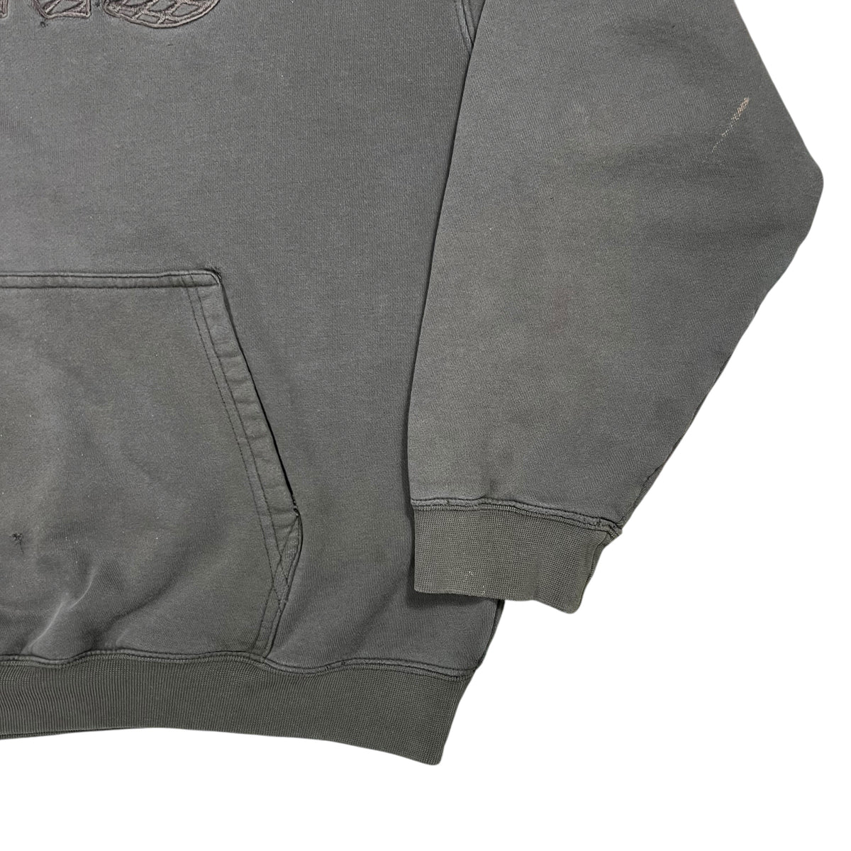 Vintage Y2K Vans off the wall faded & distressed skate hoodie (XL)