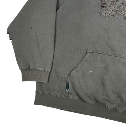 Vintage Y2K Vans off the wall faded & distressed skate hoodie (XL)