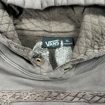 Vintage Y2K Vans off the wall faded & distressed skate hoodie (XL)