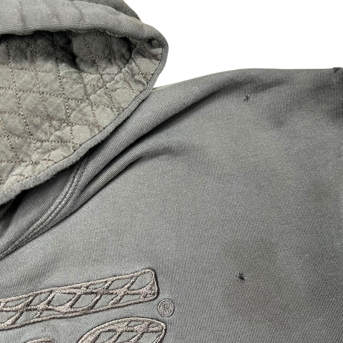 Vintage Y2K Vans off the wall faded & distressed skate hoodie (XL)