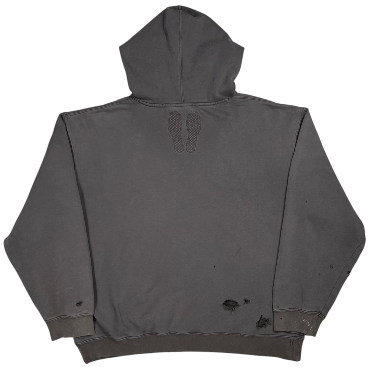 Vintage Y2K Vans off the wall faded & distressed skate hoodie (XL)