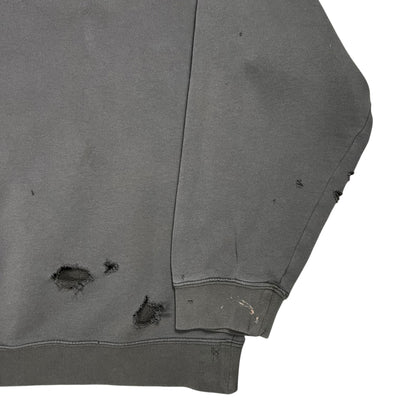 Vintage Y2K Vans off the wall faded & distressed skate hoodie (XL)