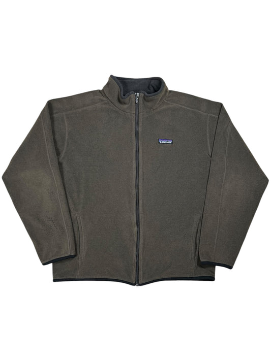 2009 Patagonia light weight brown faded zip up fleece jacket (L)